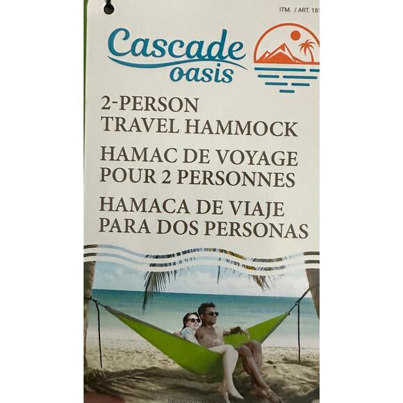 2 person Travel Hammock - Easy to take to the beach/camping/travel - NWT - Picture 2 of 7